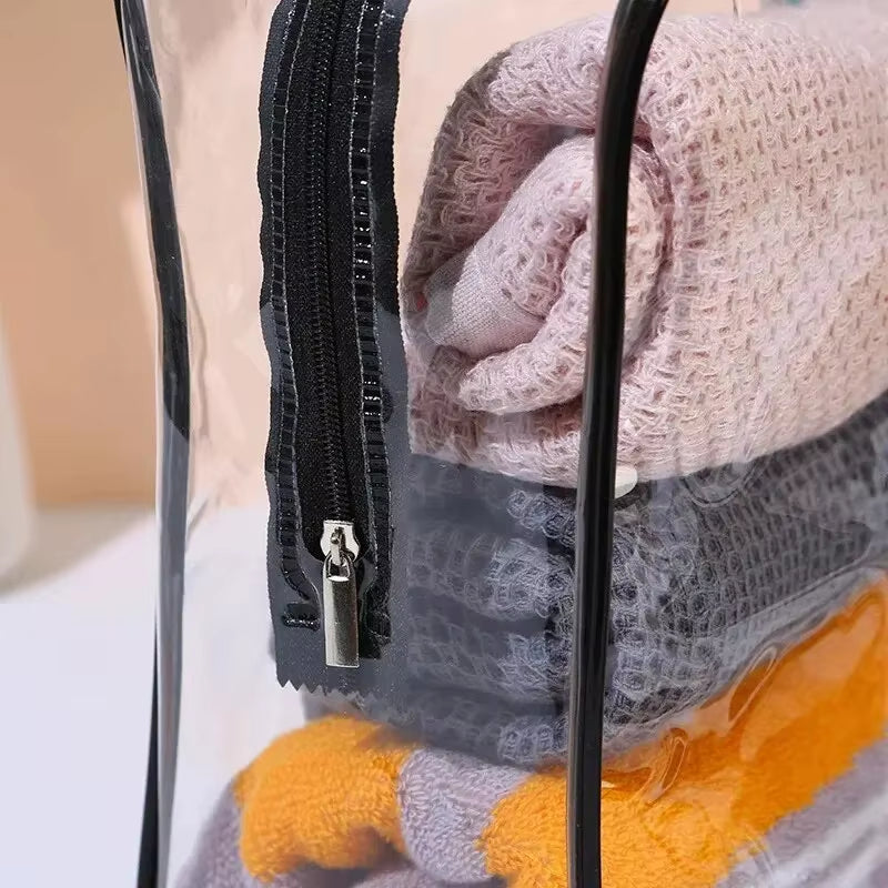 3Size Transparent Toiletry Bags Large Capacity Stroller Bag Travel Organizer Storage Pouch Makeup Cosmetics Bag Multifunction