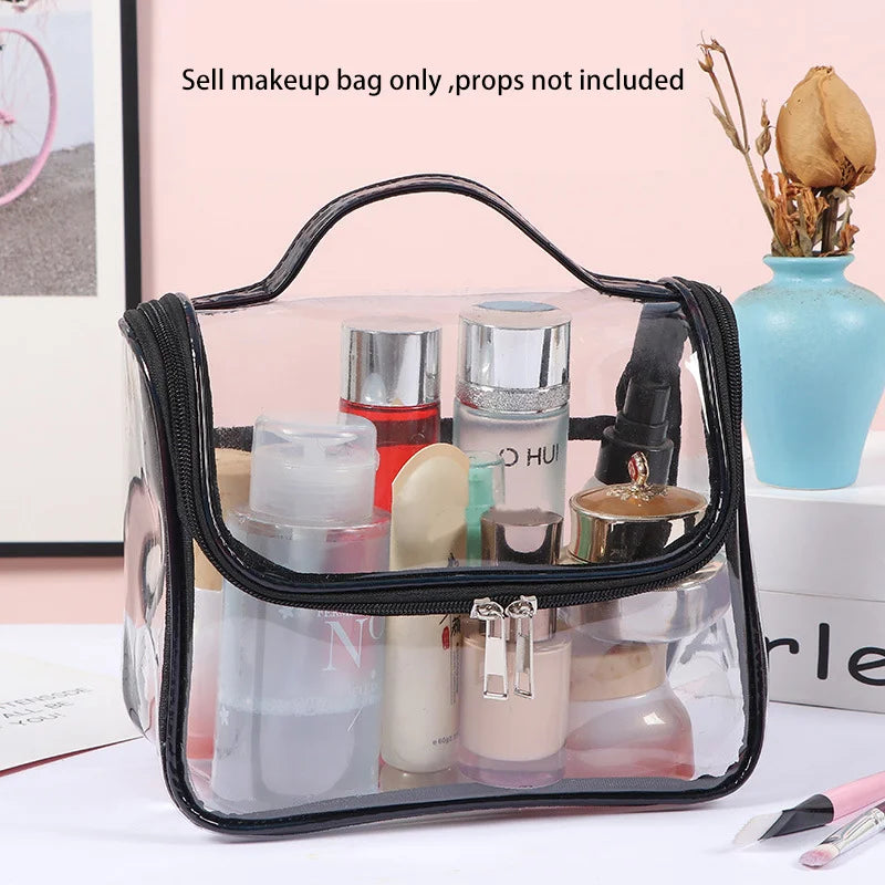 3Size Transparent Toiletry Bags Large Capacity Stroller Bag Travel Organizer Storage Pouch Makeup Cosmetics Bag Multifunction