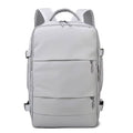 Waterproof Backpack Large Capacity Multifunction Travel Backpack with Shoe Storage Multilayer Color Grey