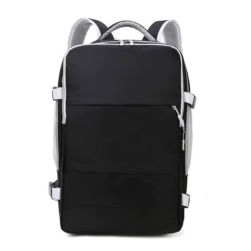 Waterproof Backpack Large Capacity Multifunction Travel Backpack with Shoe Storage Multilayer Black
