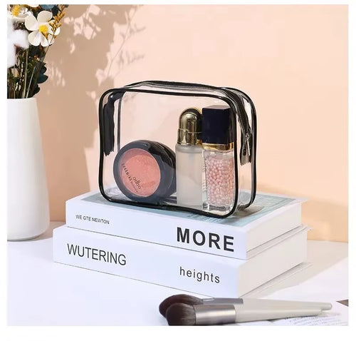 3Size Transparent Toiletry Bags Large Capacity Stroller Bag Travel Organizer Storage Pouch Makeup Cosmetics Bag Multifunction